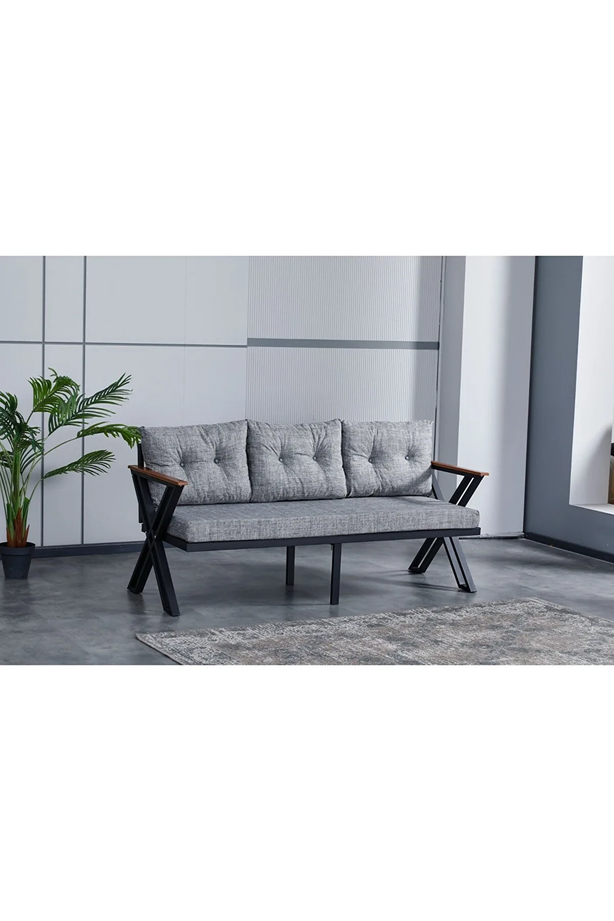 Bahçe Balkon Mobilyası 3+1+1, Masa Sandalye , Kanepe Koltuk Mobilyası 2