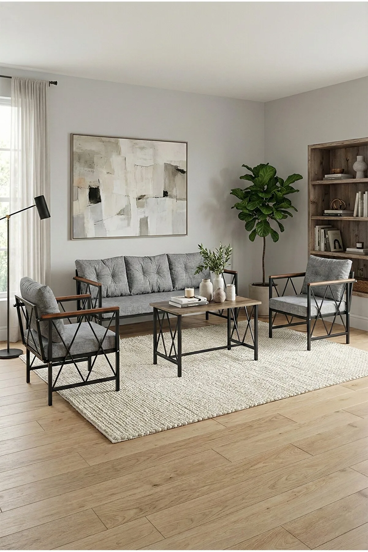 Balkon, Bahçe Mobilyası, Masa Sandalye, Kanepe Koltuk Mobilyası, 3 1 1 4